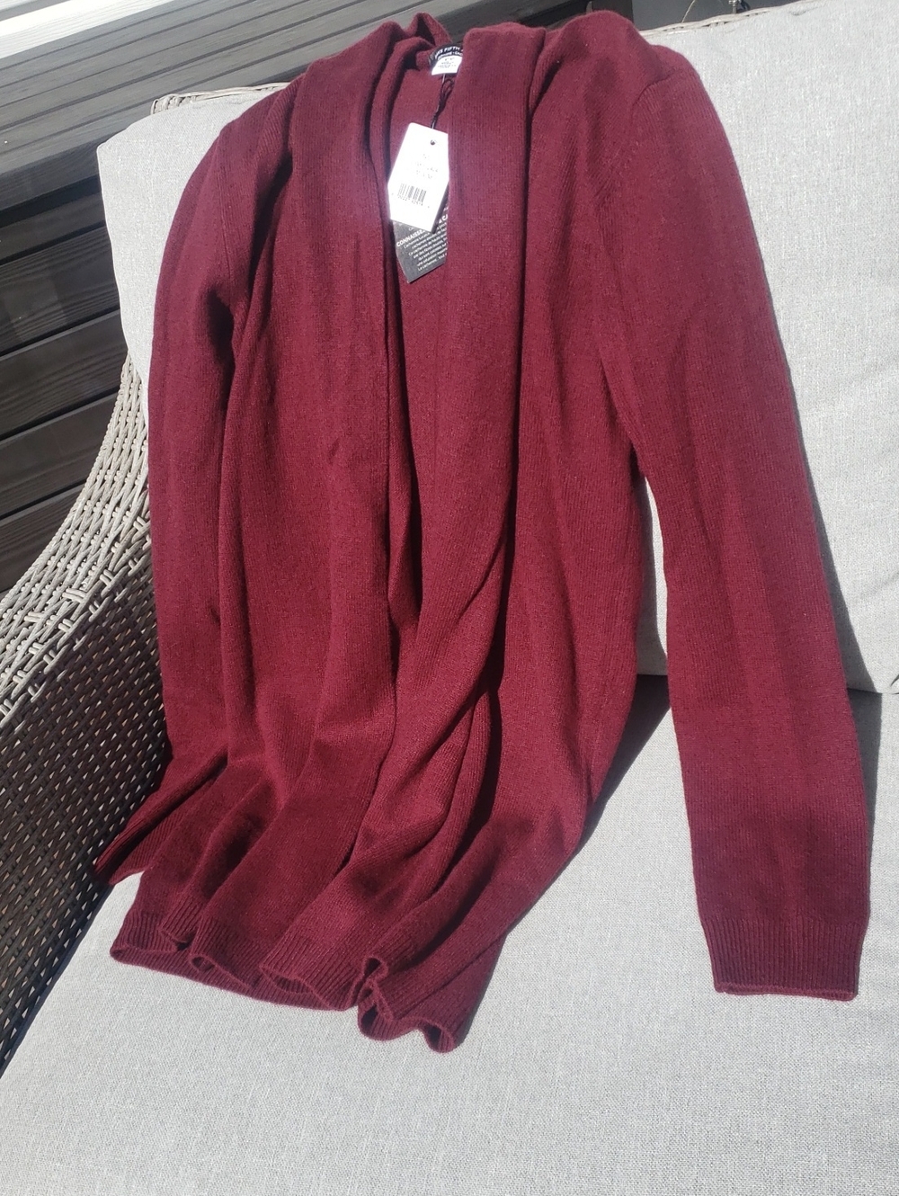 Cashmere Open Cardigan Sweater